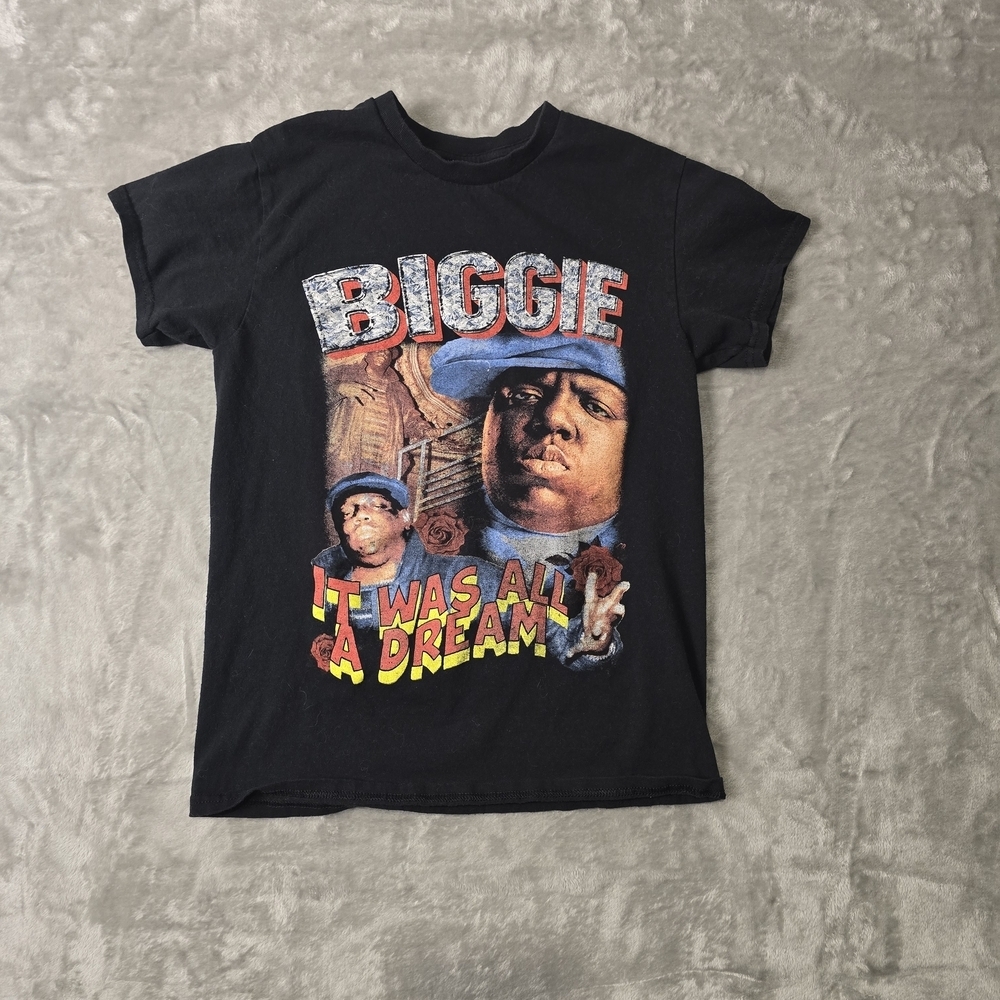 Notorious BIG Biggie Smalls "It Was All A Dream" Rap Hip Hop Graphic Tee Shirt
